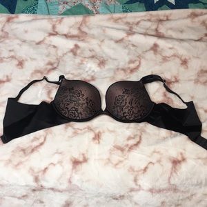 Sweet Treasures brand, size 36 C, Lacey black with pink roses